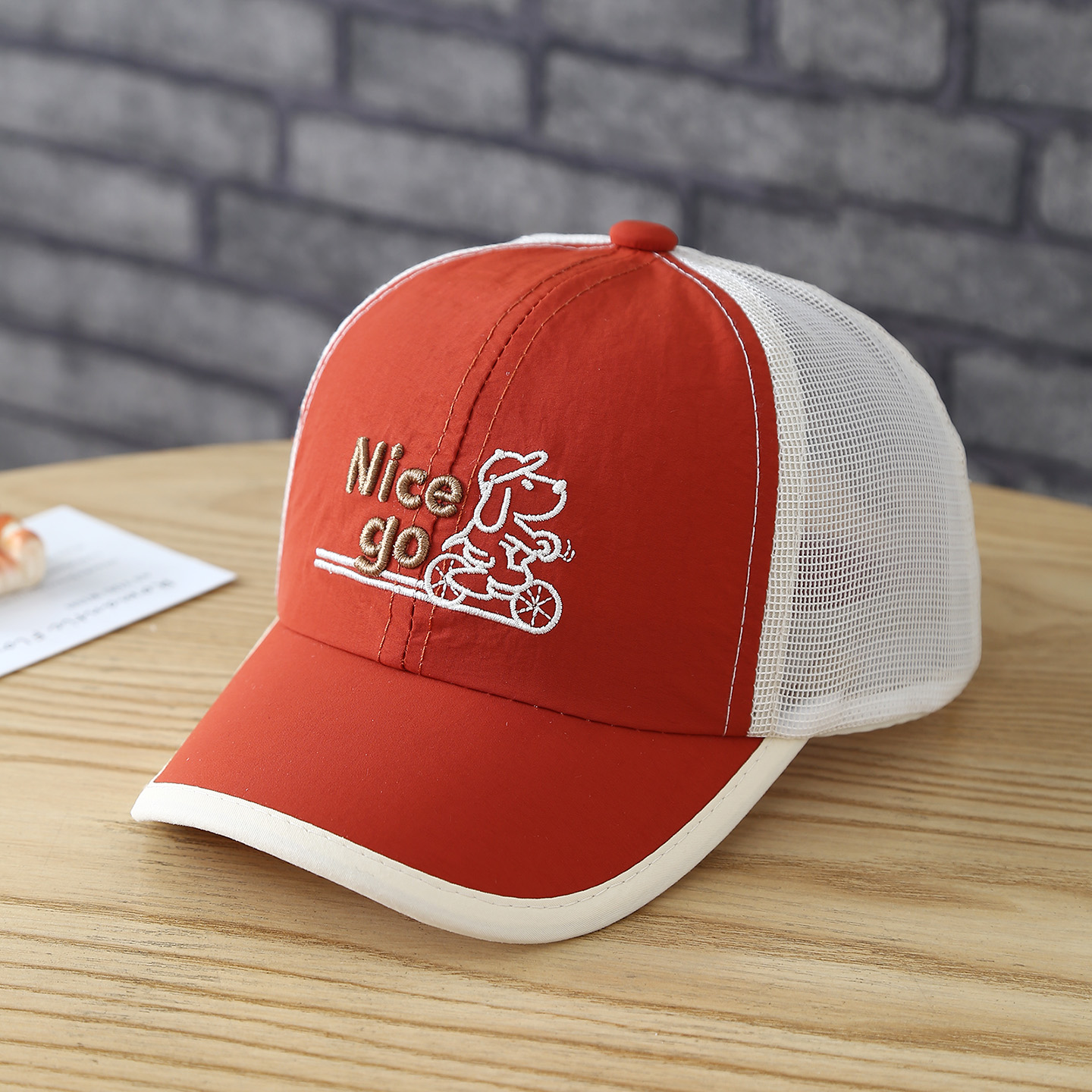 Embroidery Shawl - Summer outdoor quick-drying mesh baseball cap