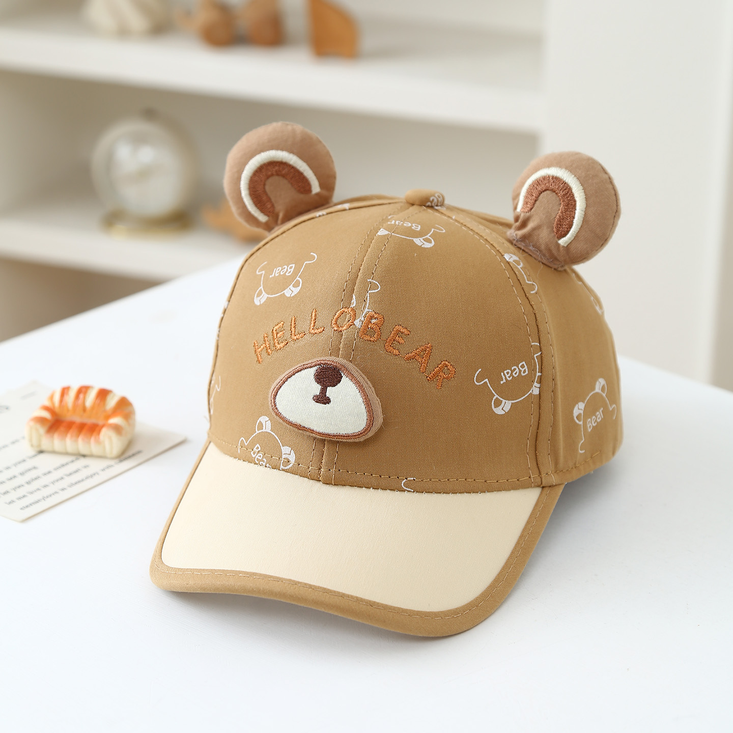 Embroidery Shawl - Cartoon embroidered bear children's baseball cap