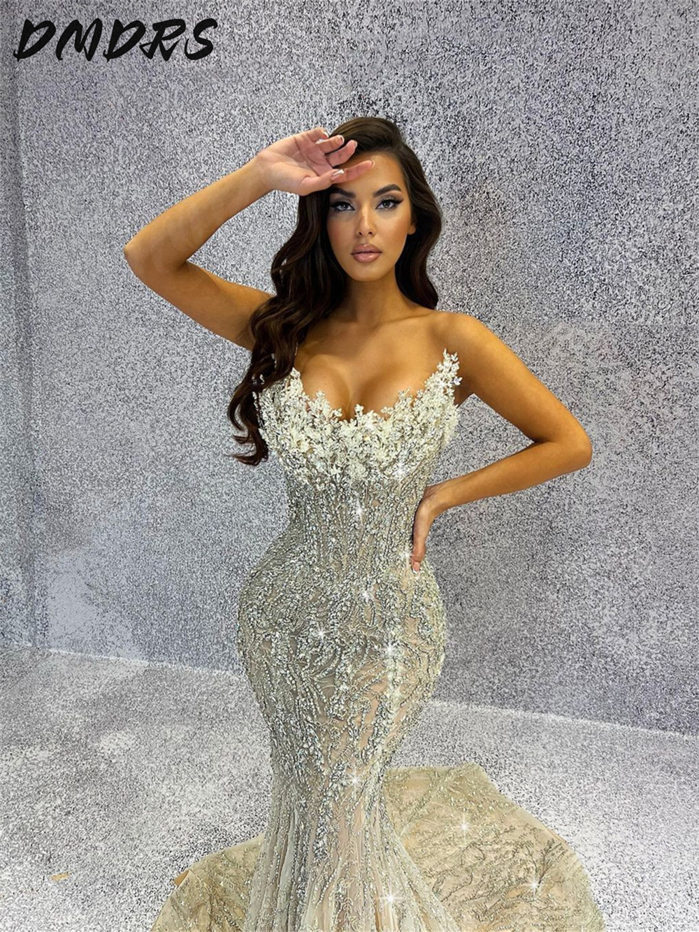 Embroidery Abaya - Luxury Mermaid Evening Dresses Charming Strapless