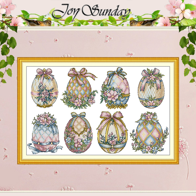 Embroidery Egg - Easter-decorated Eggs Patterns Counted Cross Stitch