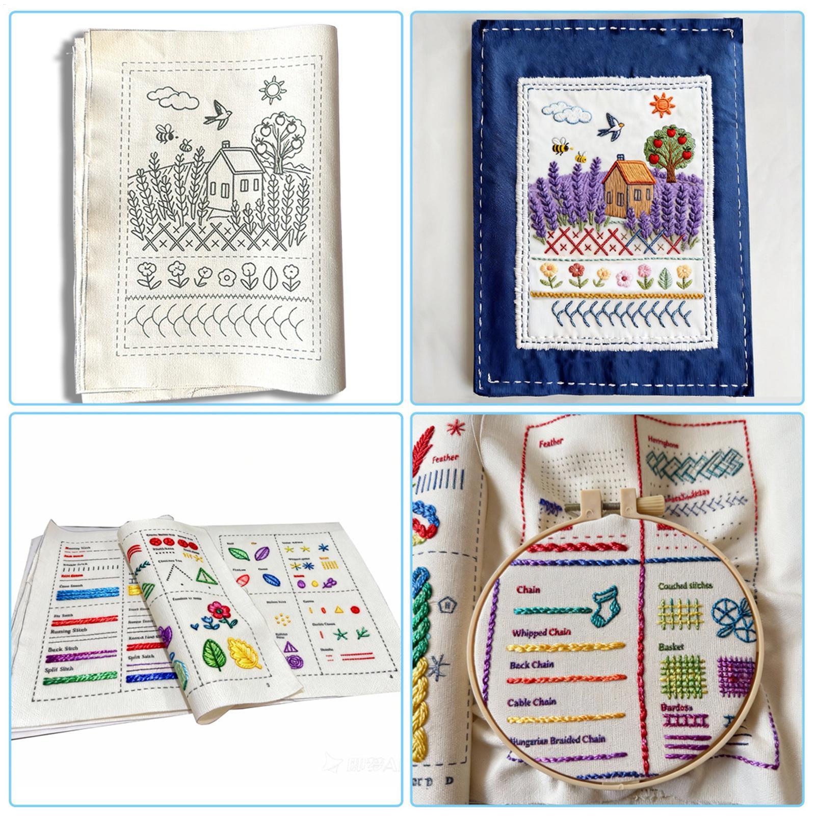 Embroidery Guide Book - Embroidery Stitches Book For Beginners DIY