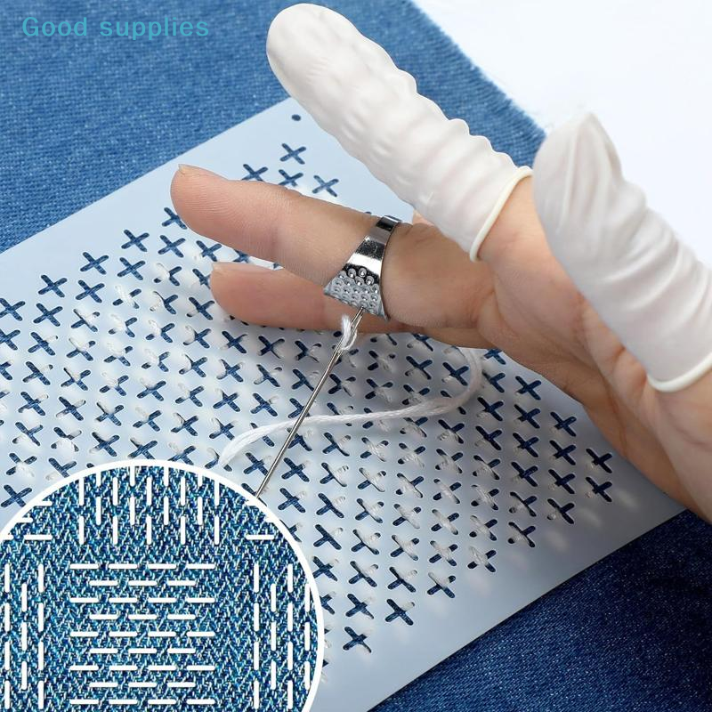 Embroidery Guide Book - 8/9/24/32Pcs Sashiko Embroidery Templates DIY Embroidery