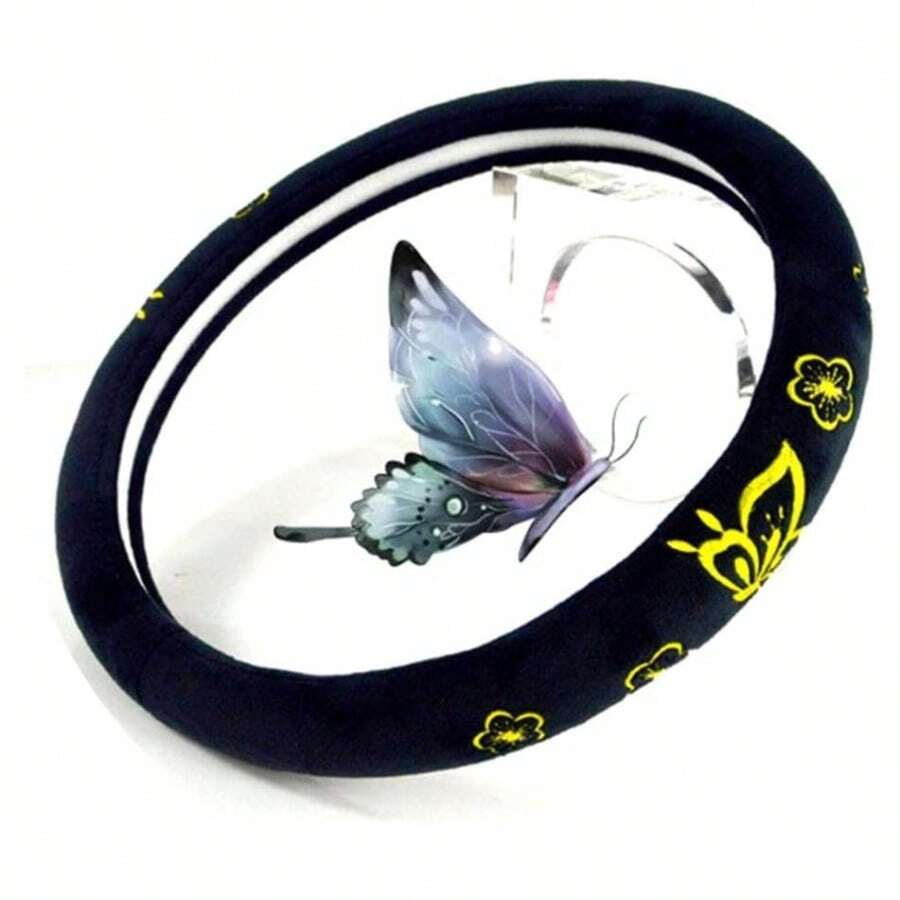 Embroidery Hub - Women Car Steering Wheel Cover With