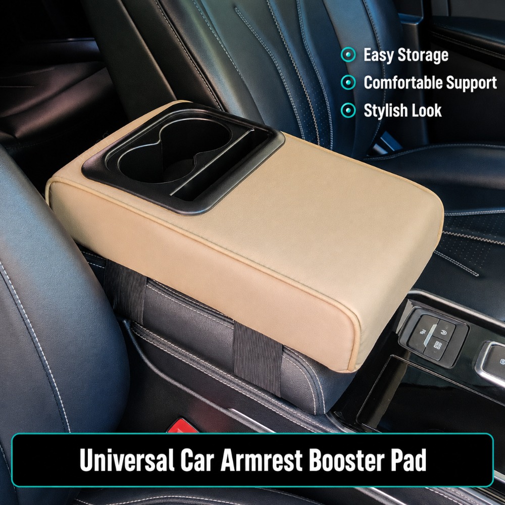 Embroidery Hub - Embroidery Raised Center Console Armrest Pad