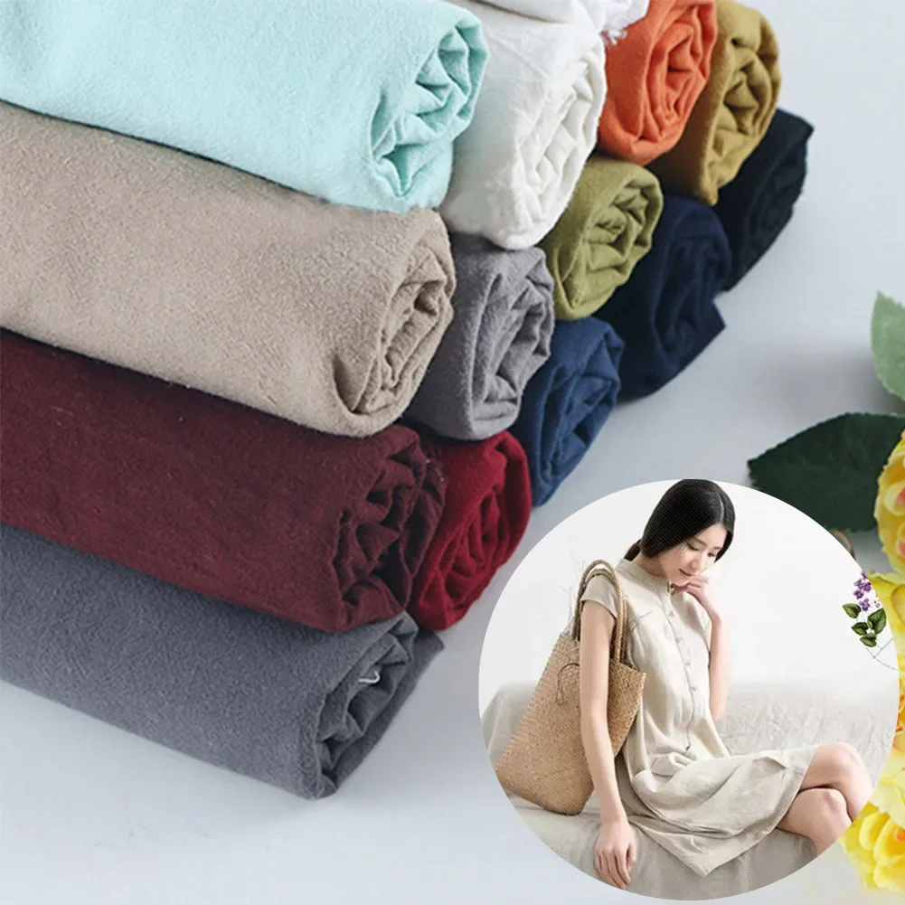 Linen Fabric Natural - Soft Cotton Fabric Organic Material Pure