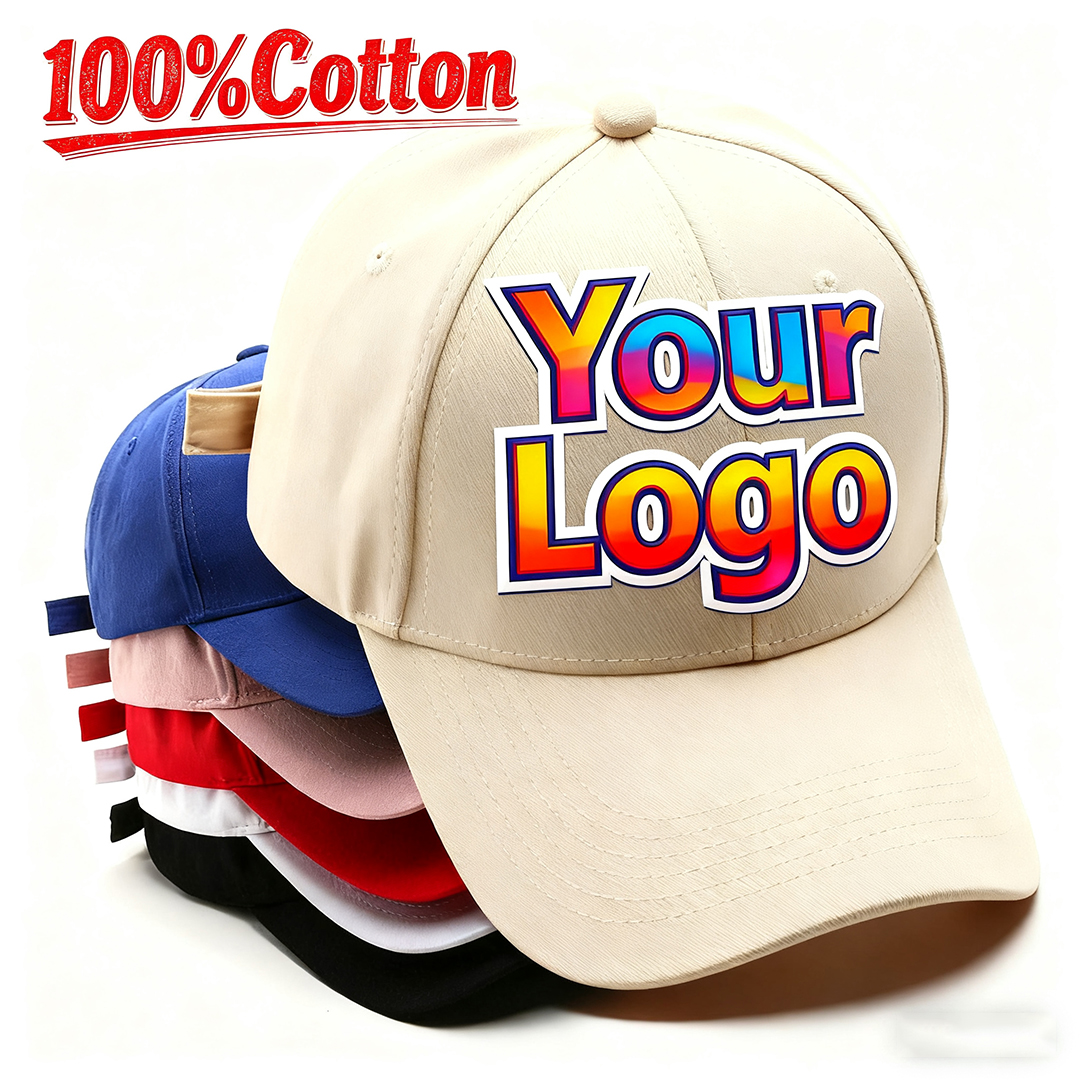 Embroidery Cap - 100%Cotton High Quality Men Baseball Cap