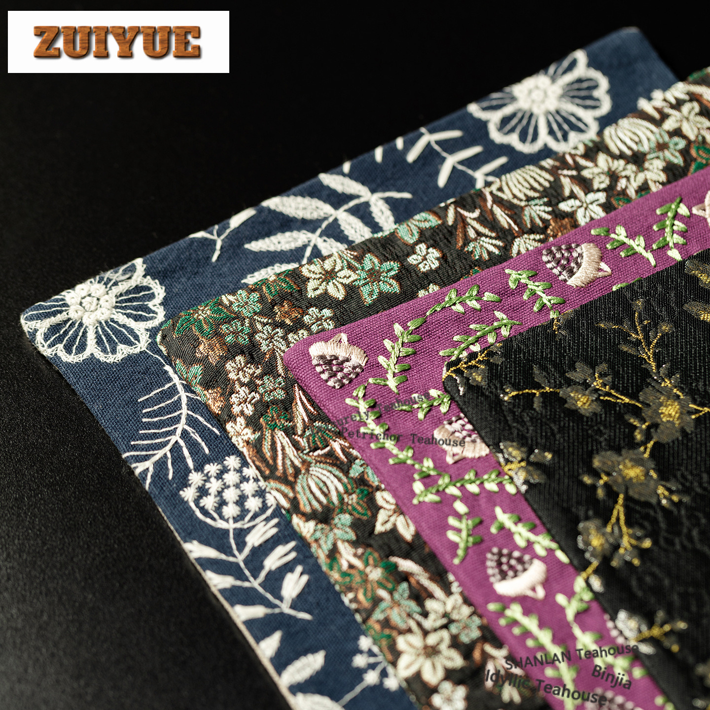 Embroidery Cloth - Embroidery Double-layer Tea Table Mats Antique
