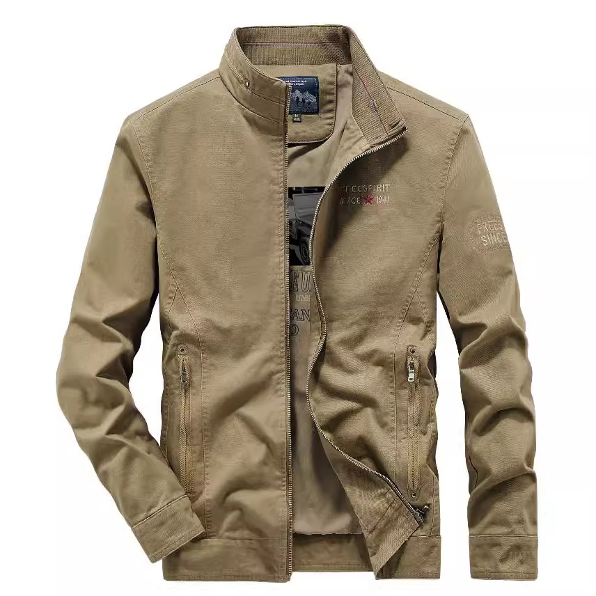 Embroidery Jacket Jeans - et Man Plus Size Coats Mens