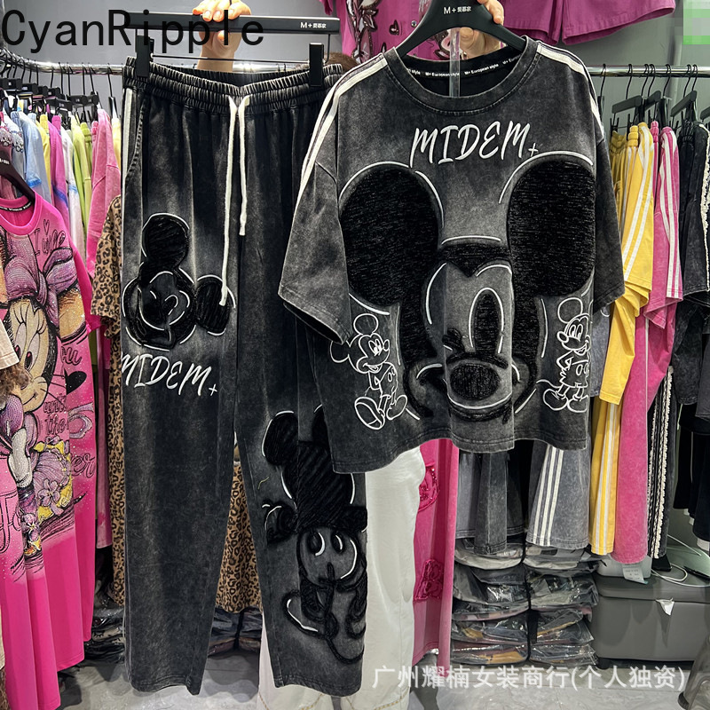 American Style Women Two-piece - Embroidery On Shirt ulasan dan harga