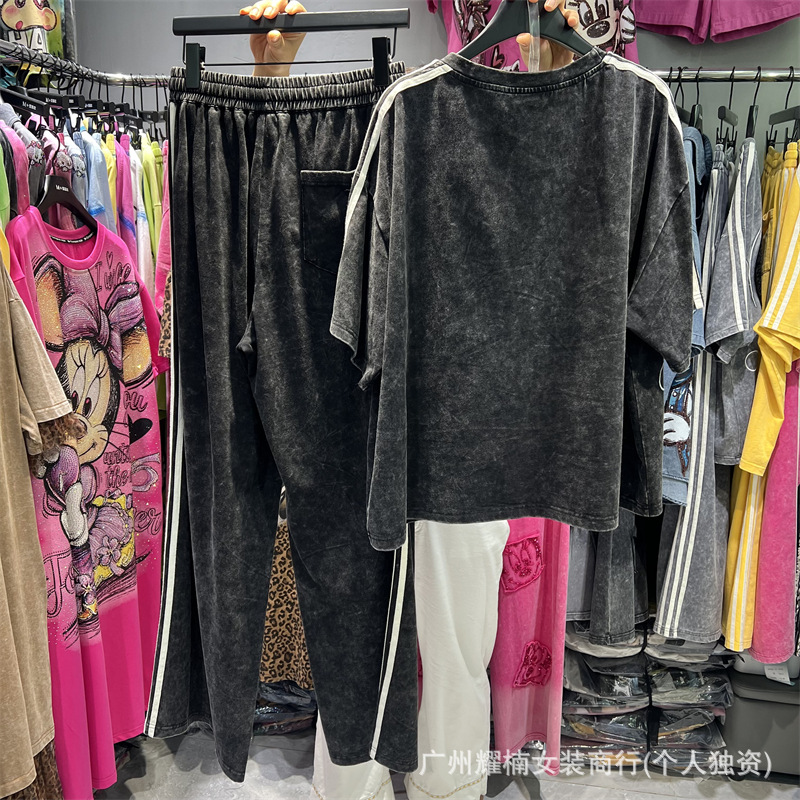 American Style Women Two-piece - Embroidery On Shirt ulasan dan harga