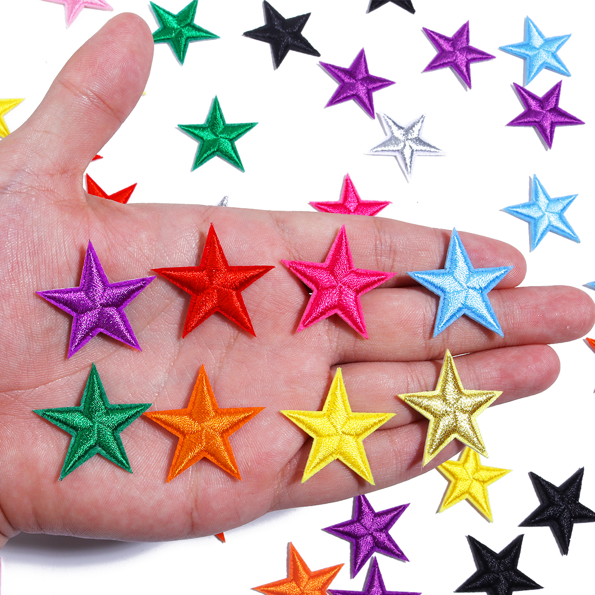 10pcs Small Mini Star Embroide - Embroidery Cloth ulasan dan harga