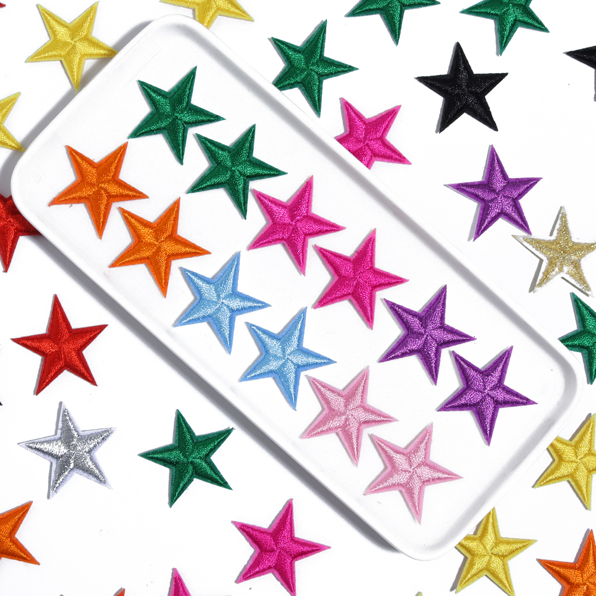 10pcs Small Mini Star Embroide - Embroidery Cloth ulasan dan harga