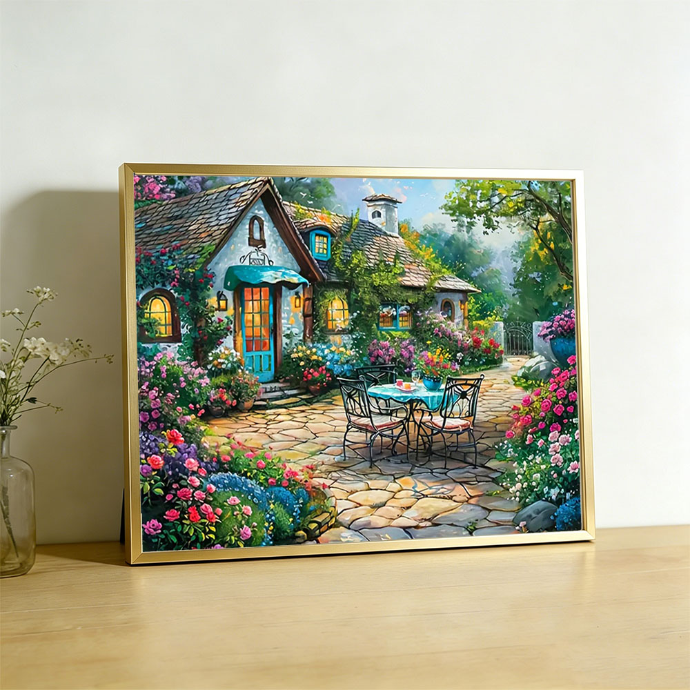 Garden Cross Stitch Kits Embro - Embroidery Guide Paper ulasan dan harga