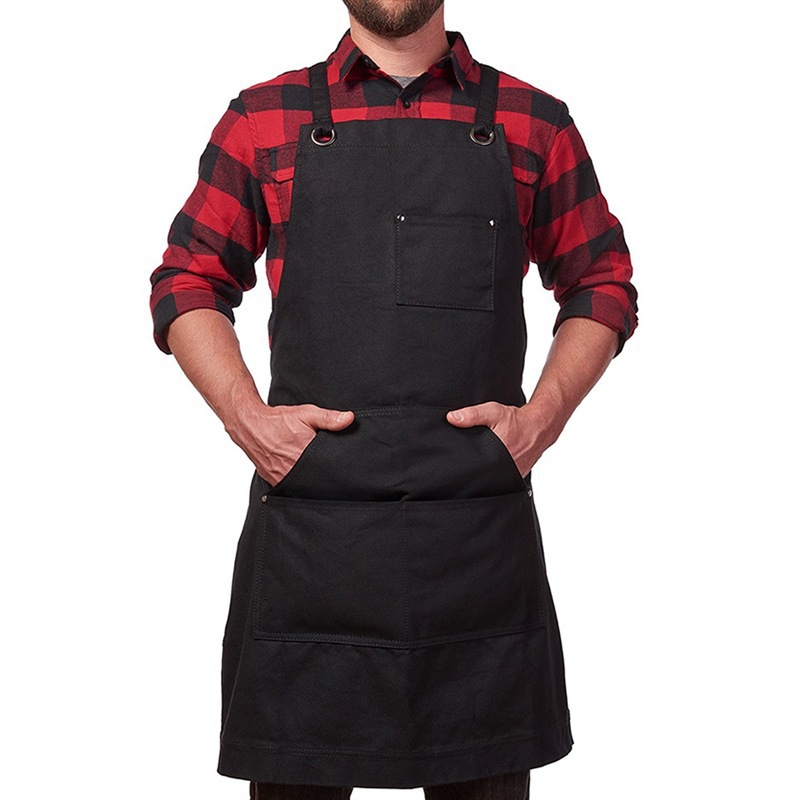 Heavy Duty Canvas Work Apron w - Embroidery Apron ulasan dan harga