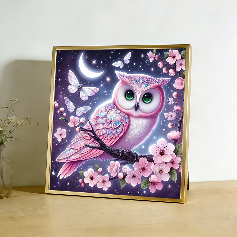 Cross Embroidery Kits Owl Anim - Embroidery Guide Paper ulasan dan harga