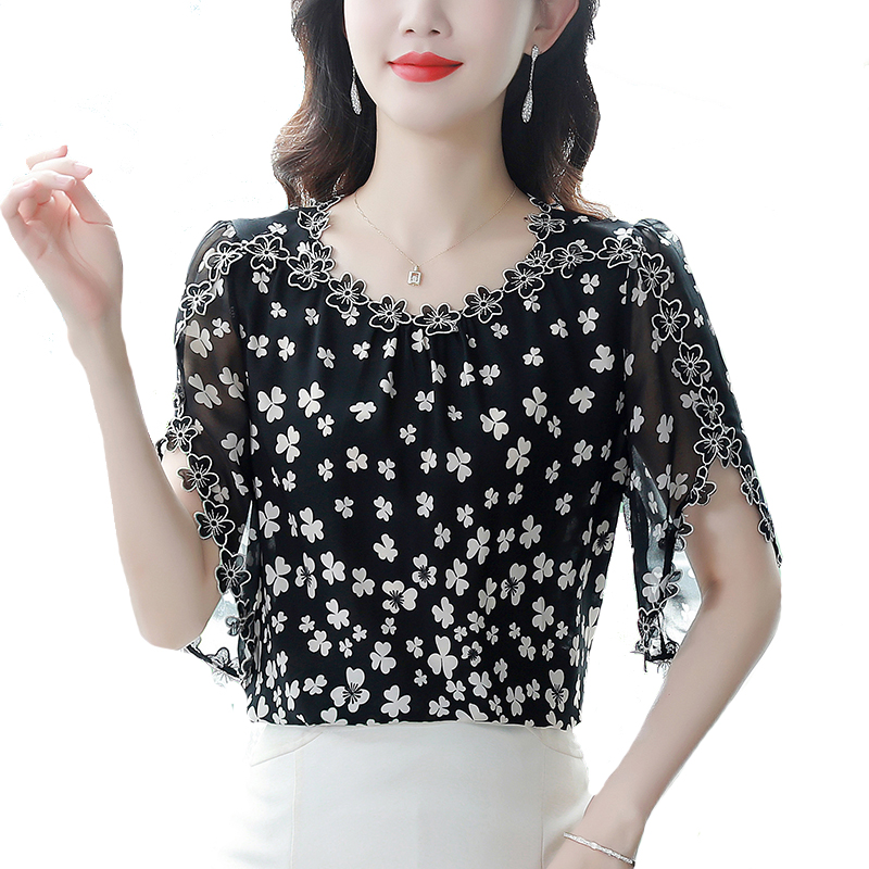 M-4XL Flying Sleeve Embroidere - Embroidery On Shirt ulasan dan harga