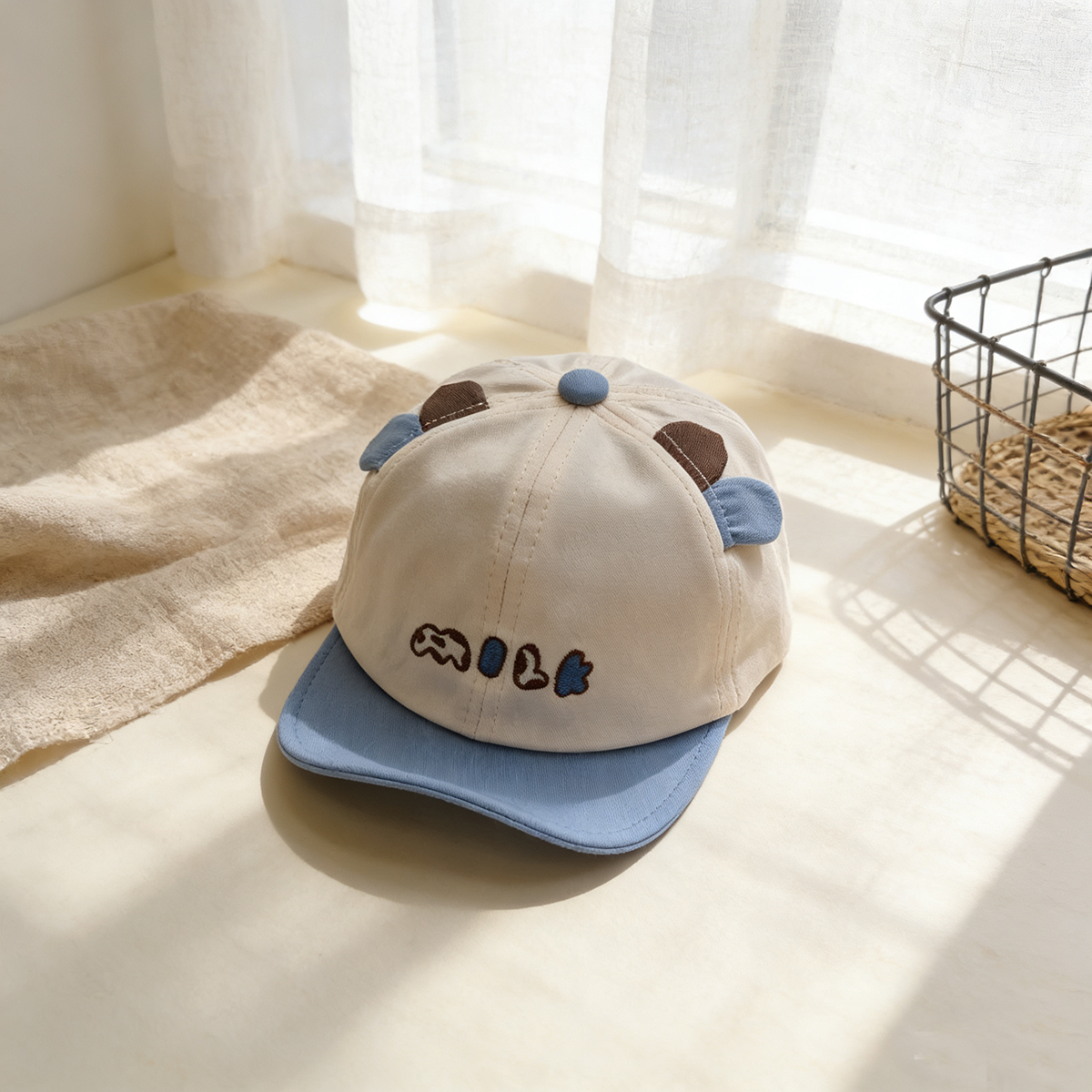 Children's style three-dimensi - Embroidery Cap ulasan dan harga
