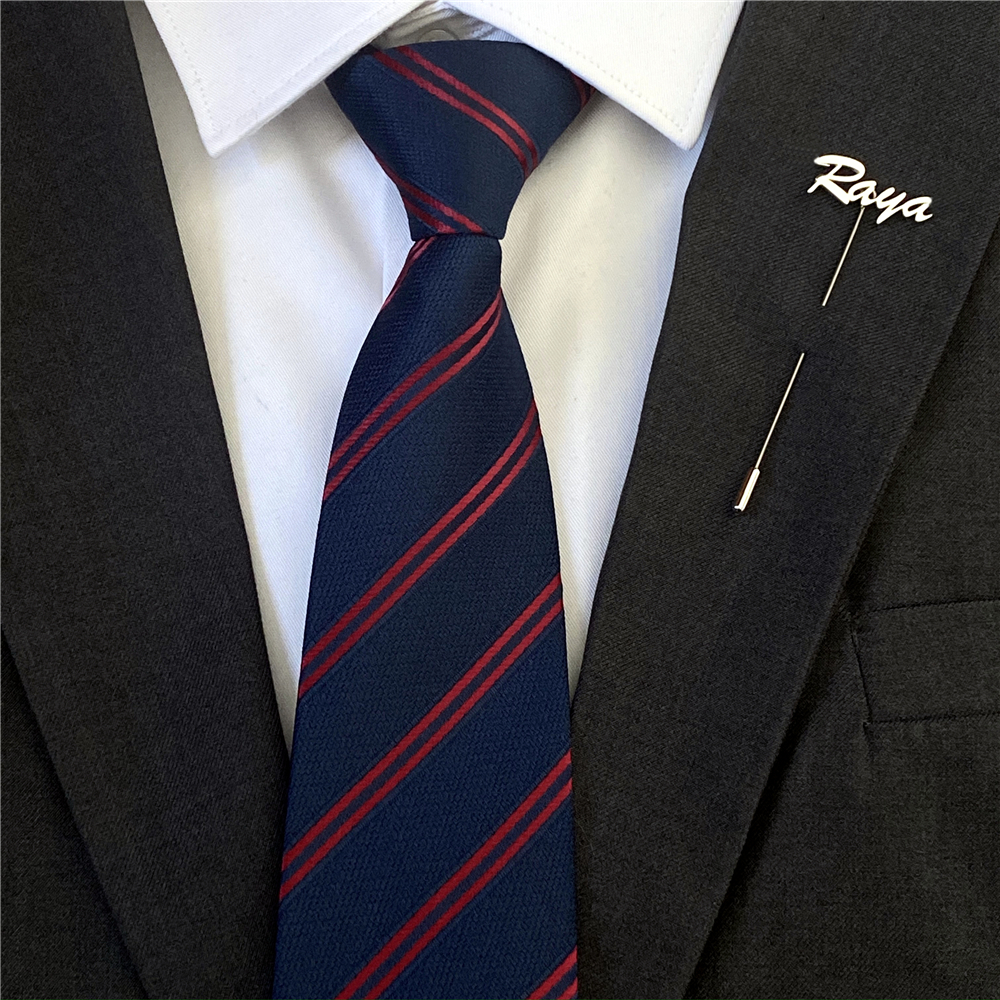 Personalized Men Lapel Pin Cus - Embroidery Names ulasan dan harga