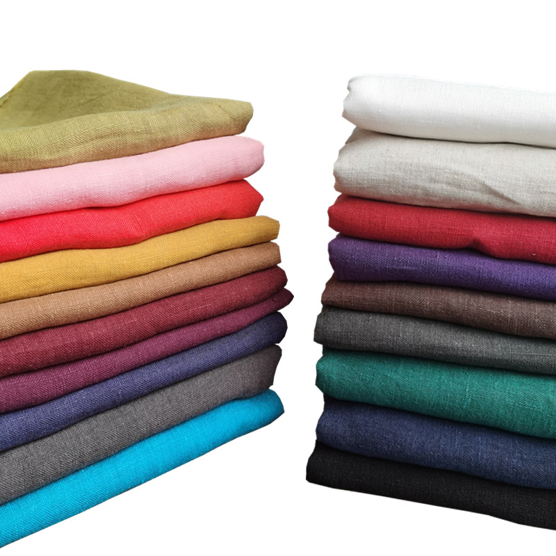 240 Gsm Summer Sandwashed Pure - Linen Fabric Natural ulasan dan harga