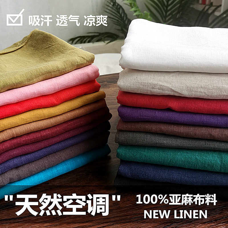 240 Gsm Summer Sandwashed Pure - Linen Fabric Natural ulasan dan harga