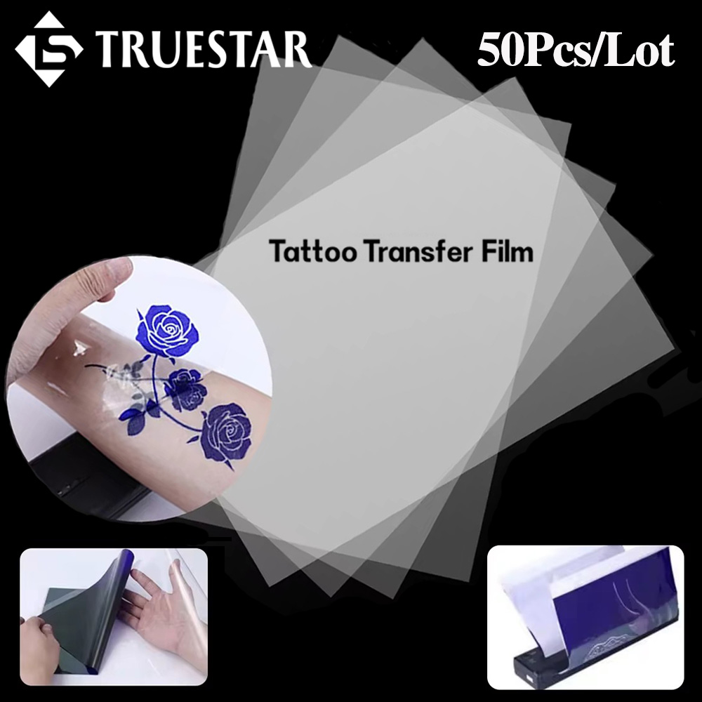 50PCS Transparent Tattoo Trans - Transfer Paper Carbon ulasan dan harga