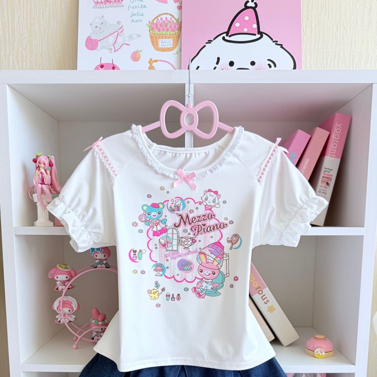 Japanese Sweet Skirt Sets Summ - Embroidery On Shirt ulasan dan harga