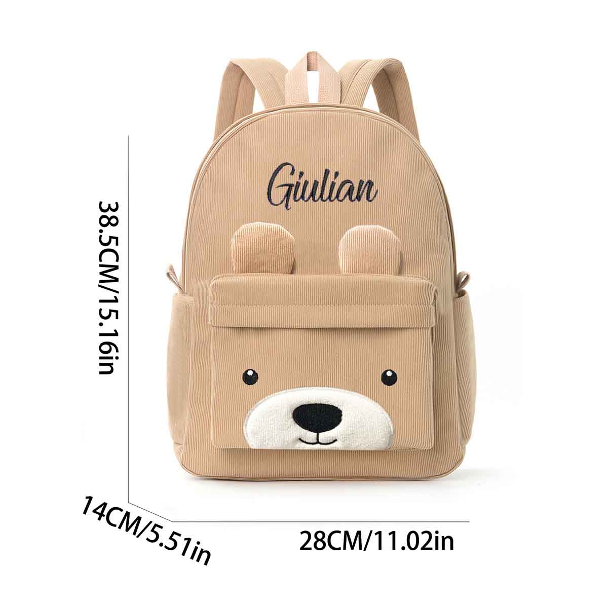 Custom Corduroy Backpack,Eleme - Embroidery Name Designs ulasan dan harga