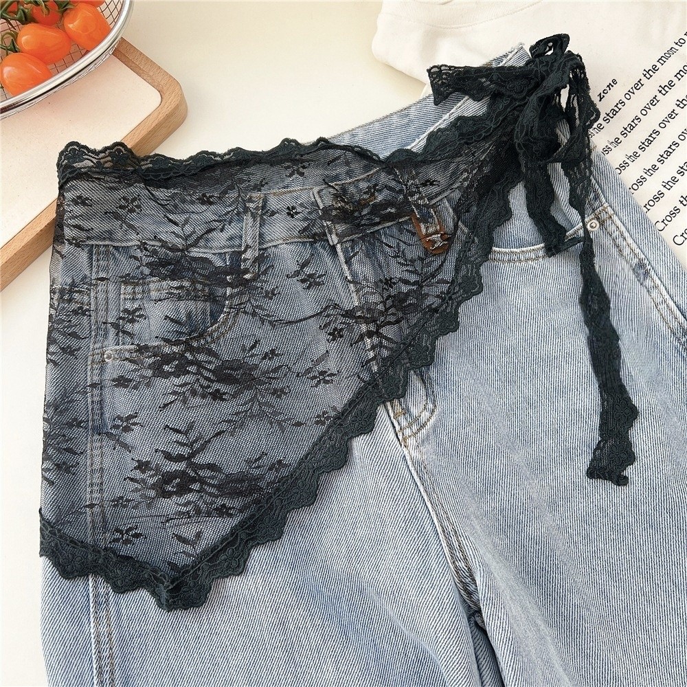 Soft Y2K Triangle Apron Embroi - Embroidery Apron ulasan dan harga