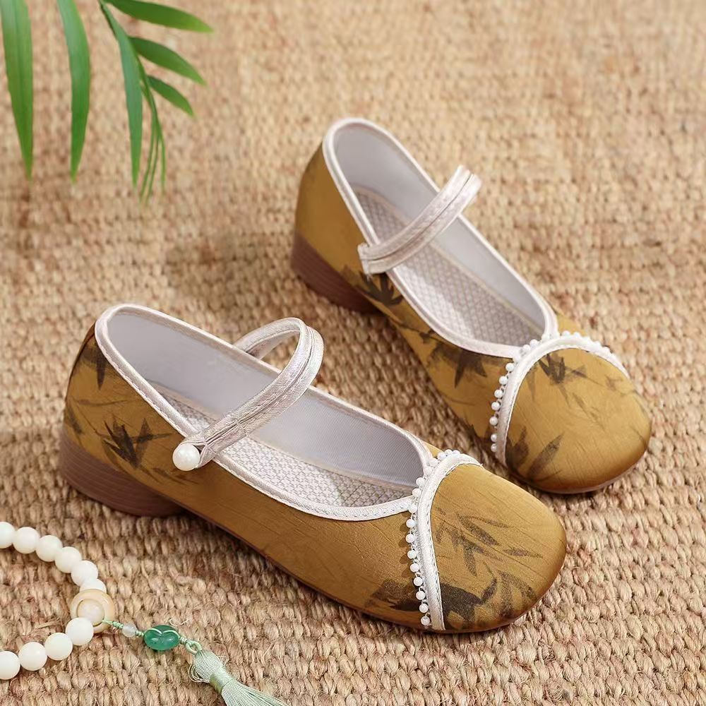 Chinese Style Women Low Heel C - Embroidery Cloth ulasan dan harga