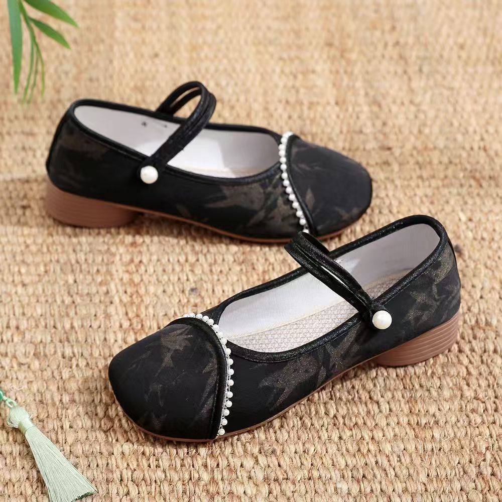Chinese Style Women Low Heel C - Embroidery Cloth ulasan dan harga