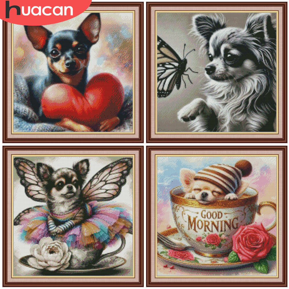 HUACAN 11CT Cross Stitch Kits  - Embroidery Guide Paper ulasan dan harga