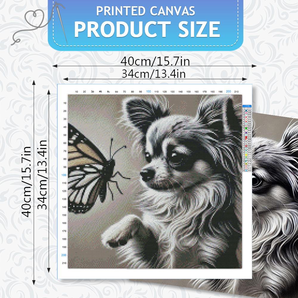 HUACAN 11CT Cross Stitch Kits  - Embroidery Guide Paper ulasan dan harga