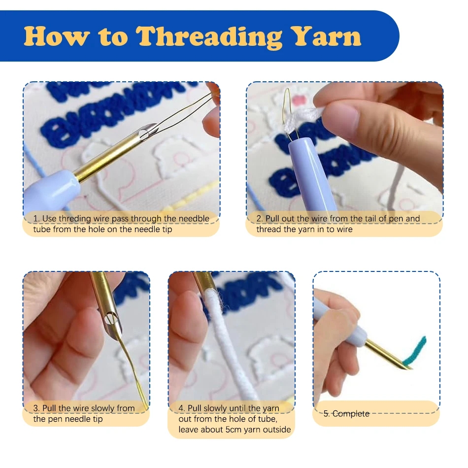 DIY Punch Needle Kits Mushroom - Embroidery Guide Book ulasan dan harga