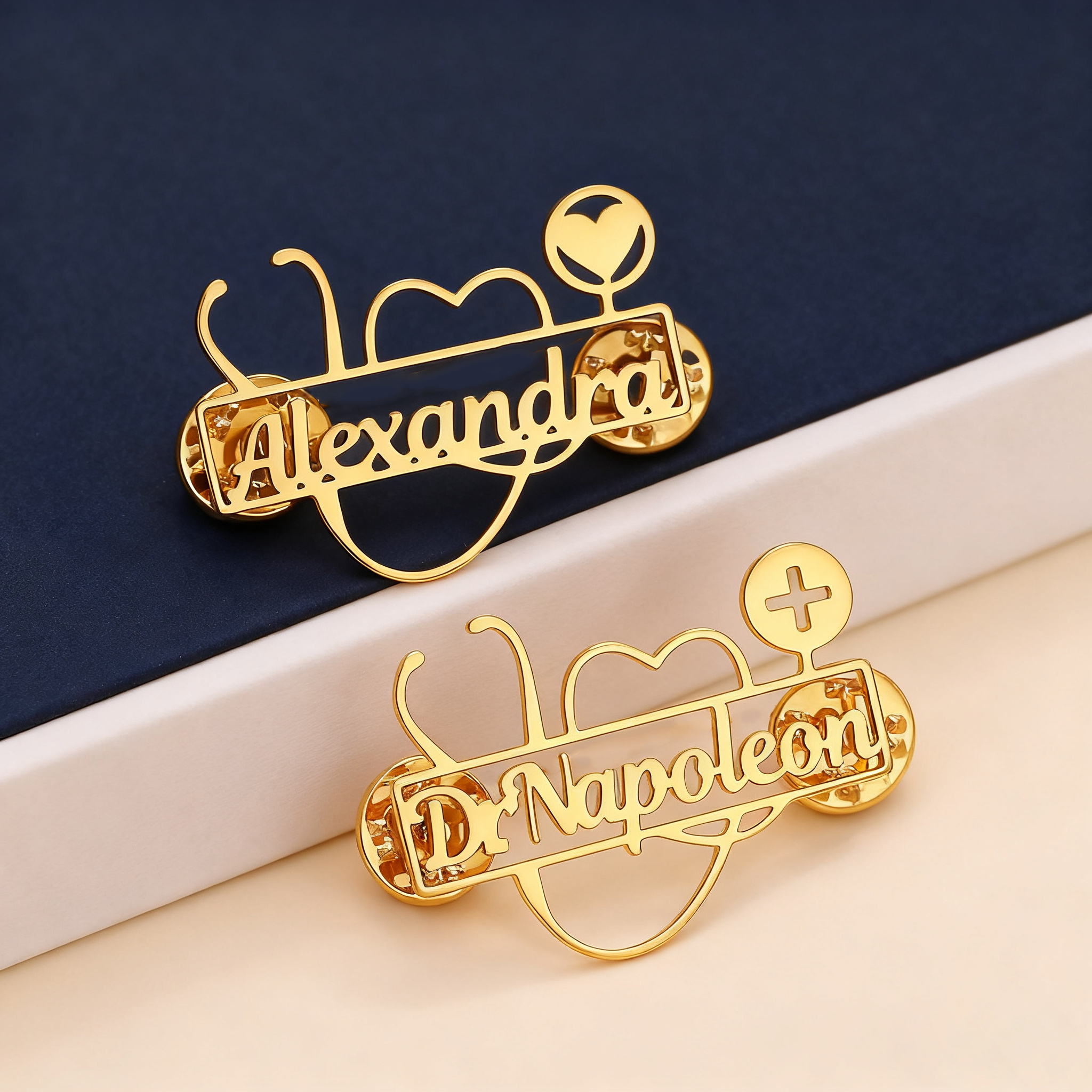 Custom Stethoscope Brooch Pers - Embroidery Names ulasan dan harga
