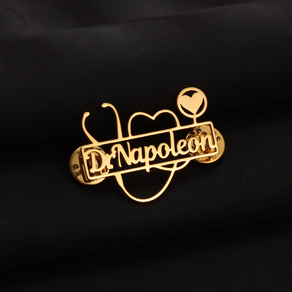 Custom Stethoscope Brooch Pers - Embroidery Names ulasan dan harga