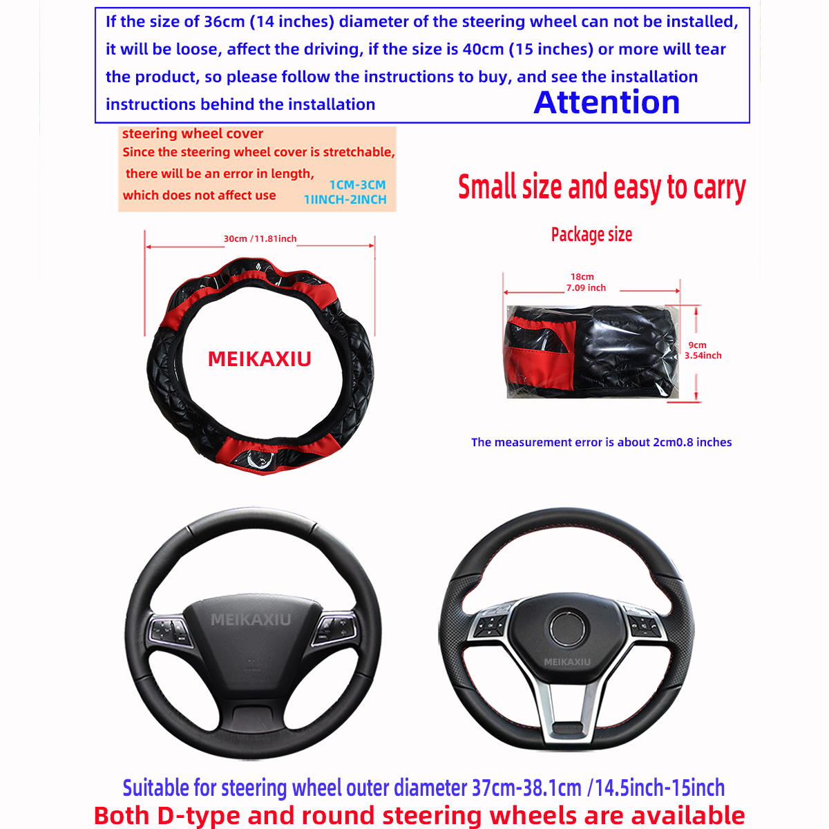 The new car steering wheel cov - Embroidery Hub ulasan dan harga
