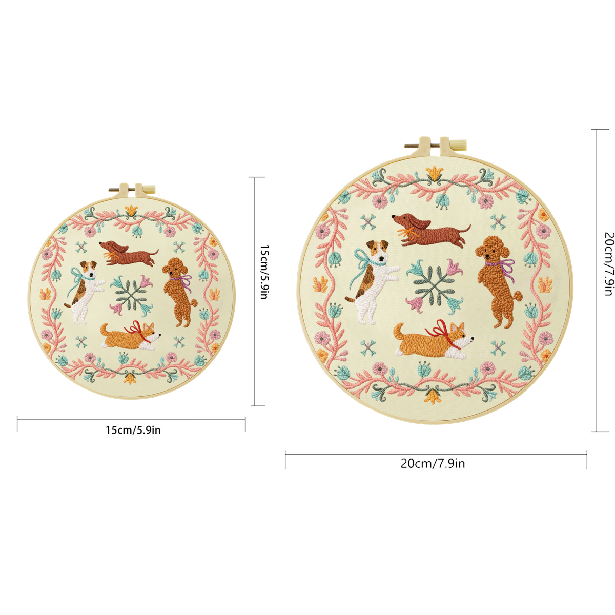 1pc 20X20CM/15X15CM running do - Embroidery Running Stitch ulasan dan harga