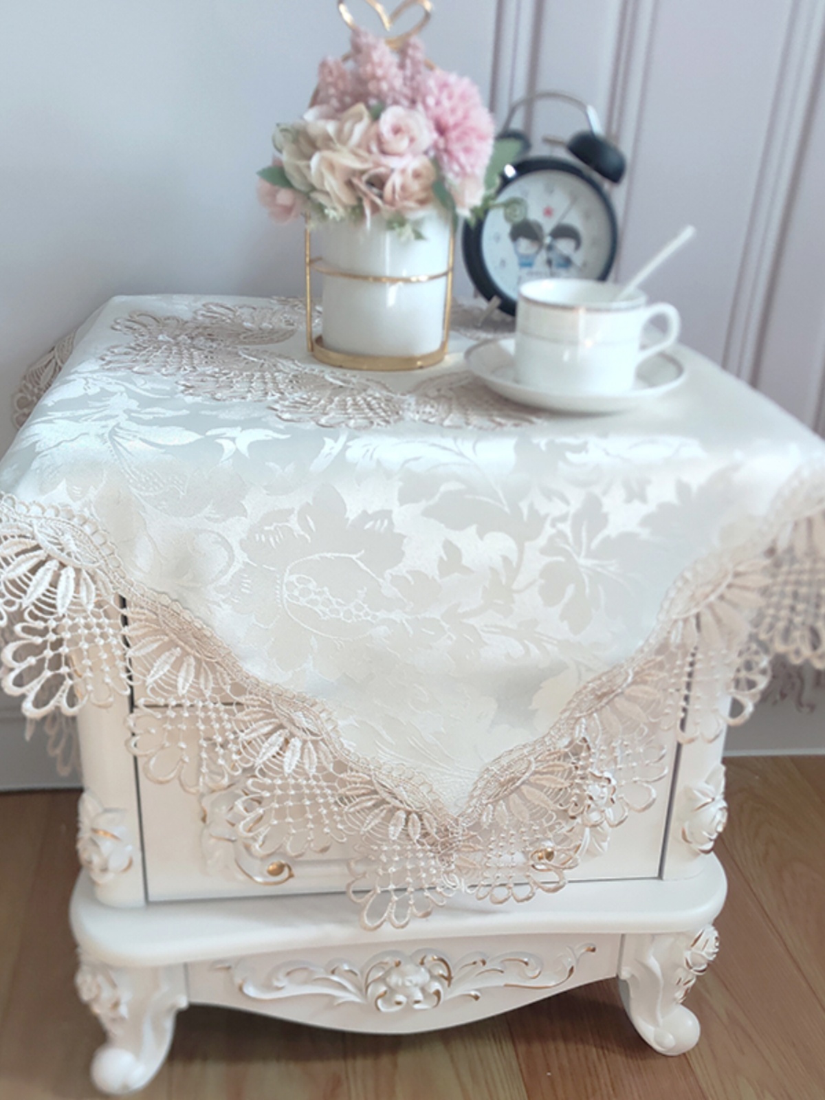 European Sle Bede Table Cover  - Embroidery Cloth ulasan dan harga