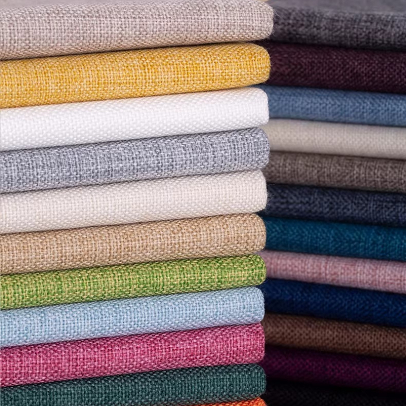 Cotton Linen Plain Color Sofa  - Linen Fabric Natural ulasan dan harga