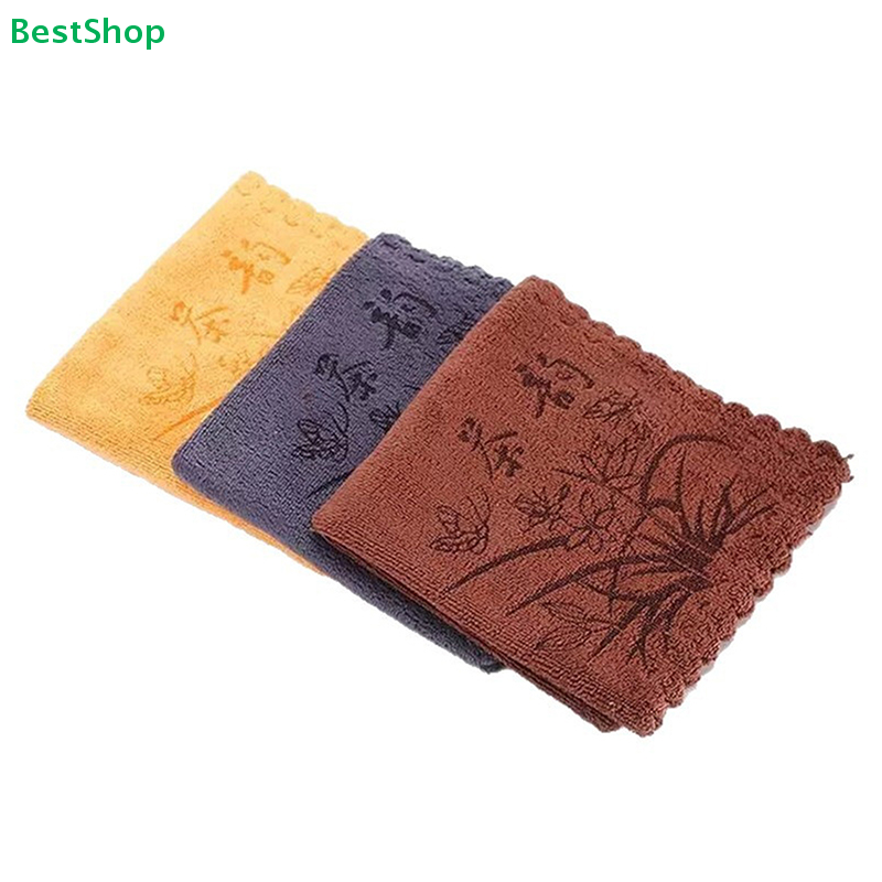 ♥Premium Tea Towels with Embro - Embroidery Premium ulasan dan harga