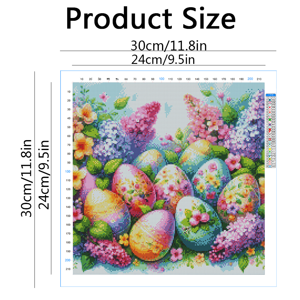 Evershine Counted Cross Stitch - Embroidery Egg ulasan dan harga