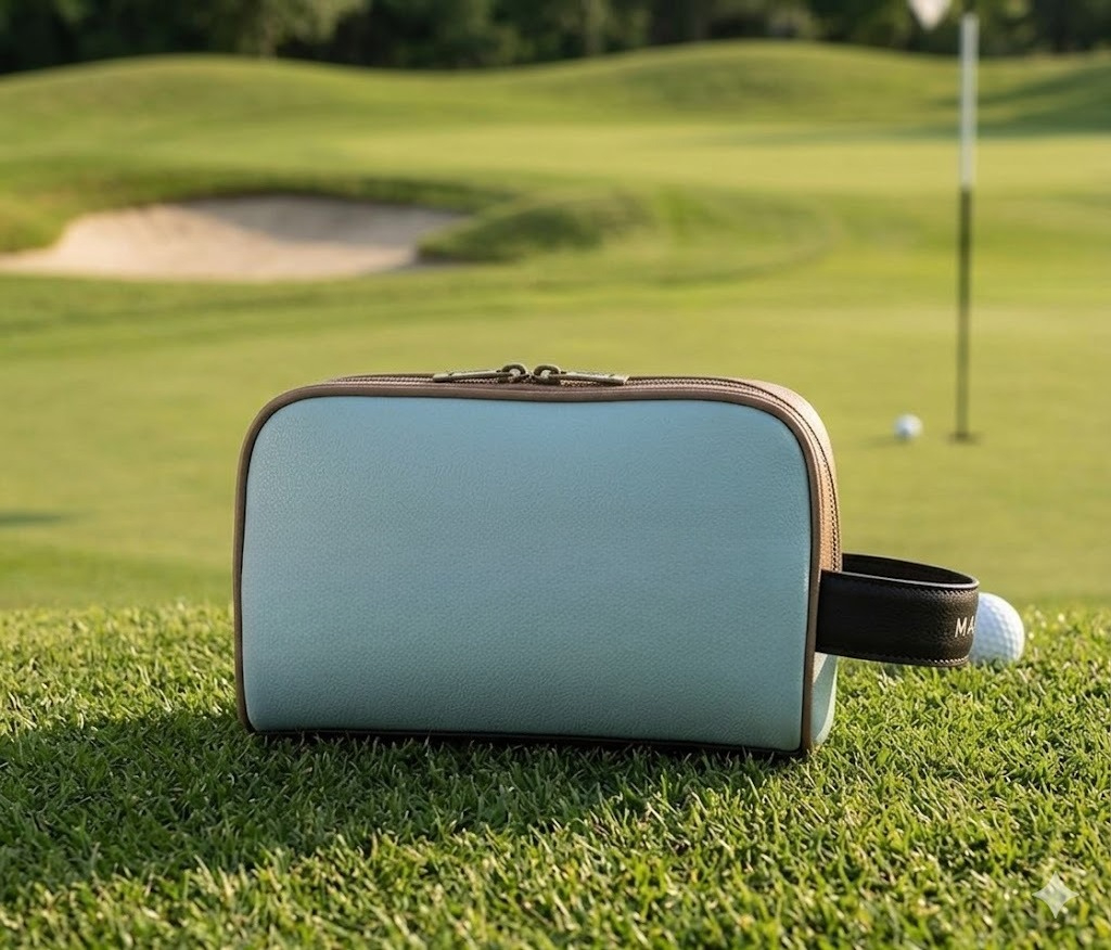 Premium Double Layer Golf Pouc - Embroidery Premium ulasan dan harga
