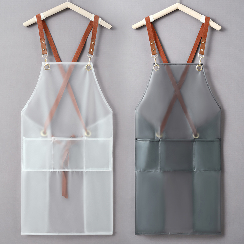 New Apron Waterproof And Oil-p - Embroidery Apron ulasan dan harga