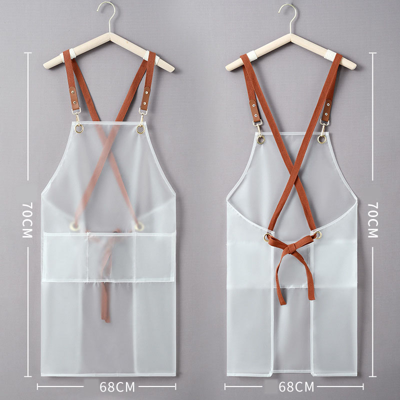 New Apron Waterproof And Oil-p - Embroidery Apron ulasan dan harga