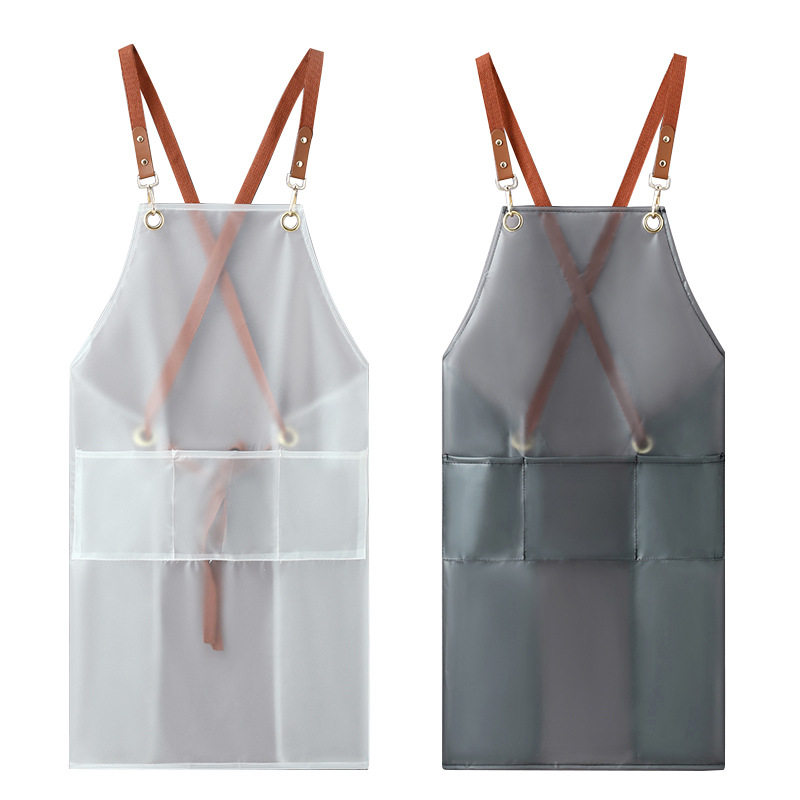 New Apron Waterproof And Oil-p - Embroidery Apron ulasan dan harga