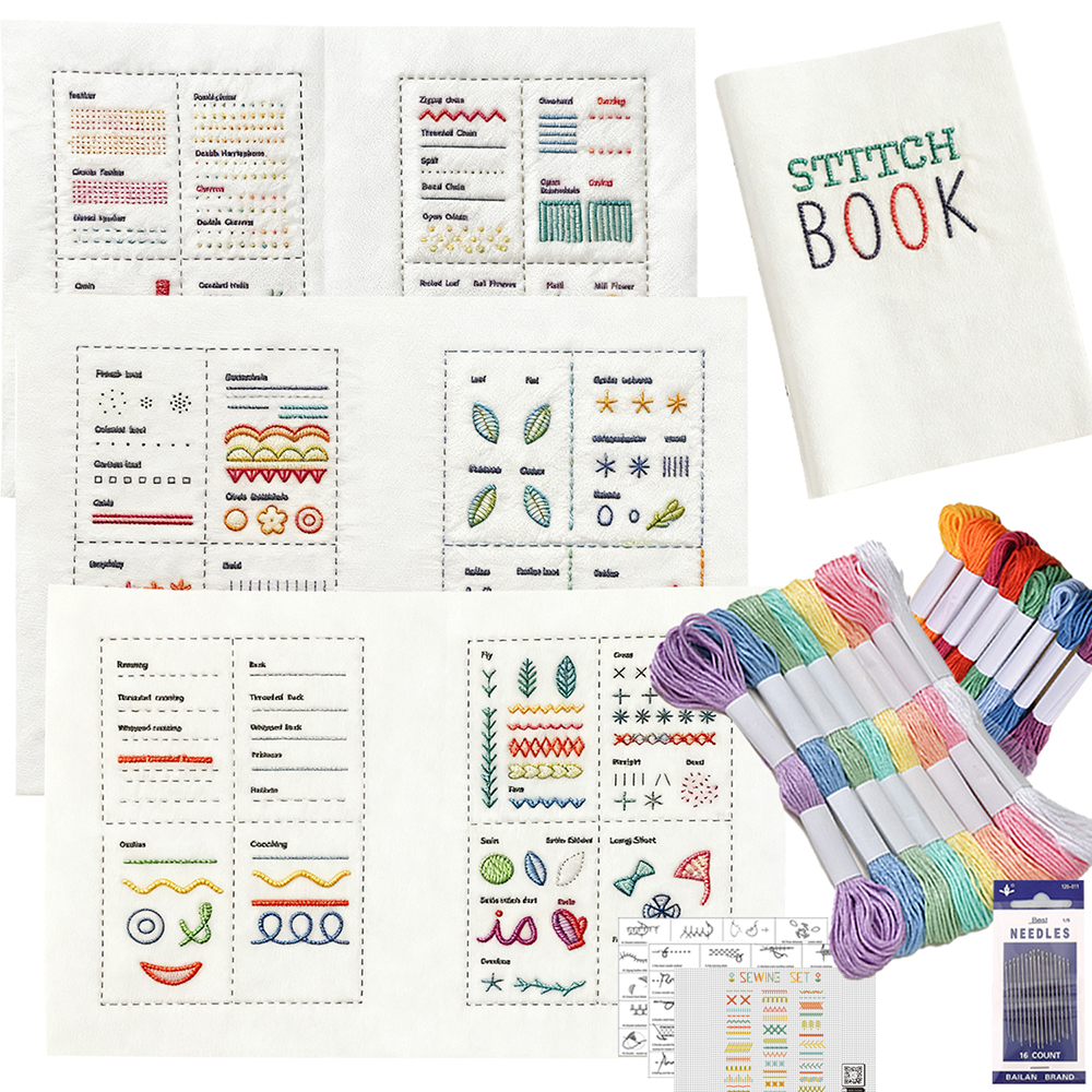 Basic Hand Embroidery Stitches - Embroidery Guide Book ulasan dan harga