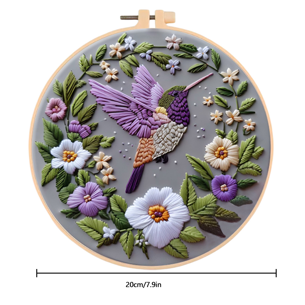 Floral Bird Animal Wreath Desi - Embroidery Guide Book ulasan dan harga