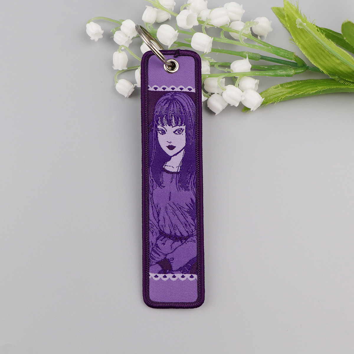 Anime Girls Embroidery Key Fob - Embroidery Gift ulasan dan harga