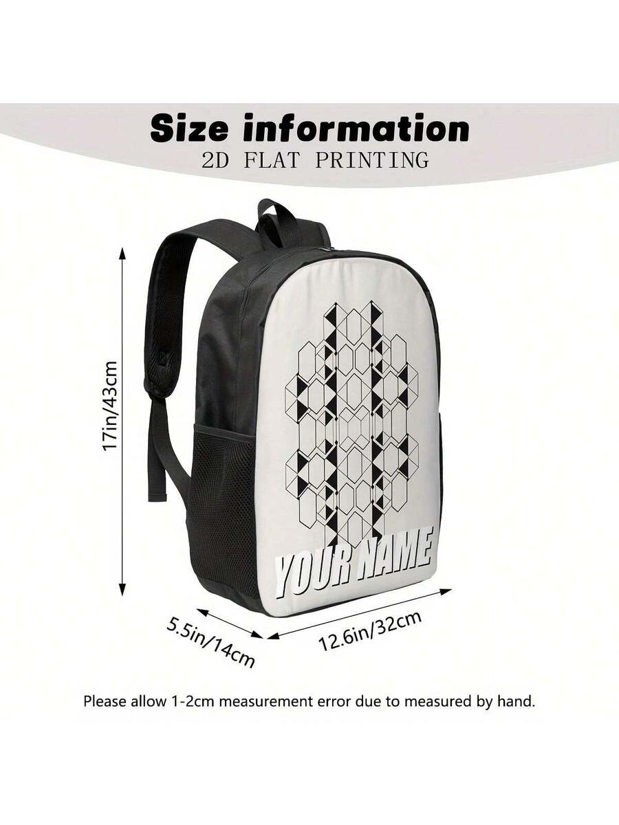 Customizable Black White Geome - Embroidery Name Designs ulasan dan harga