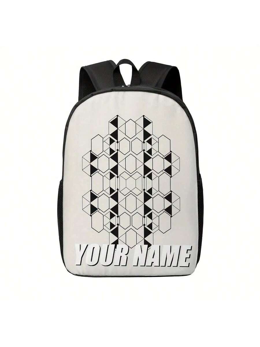 Customizable Black White Geome - Embroidery Name Designs ulasan dan harga